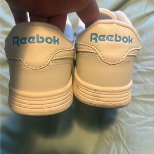 Reebok White and Blue Athletic Shoes